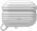 【elago】 AirPods Pro2 AirPods Pro 対応 ケース 防水 防塵 カラビナ 付き カバー 耐衝撃 シリコン シンプル ケースカバー 衝撃 吸収 傷防止 落下防止 保護 アクセサリー [ Apple AirPodsPro MWP22J/A エアーポッズPro エアーポッズプロ / エアーポッズプロ2 対応 ] WATERPROOF HANG ナイトグローブルー