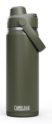 Image of CamelBak Thrive Chug Insulated Stainless Steel Water Bottle, Cold Retention with High Flow Lid for Everyday Hydration and Active Use, 20oz, Moss