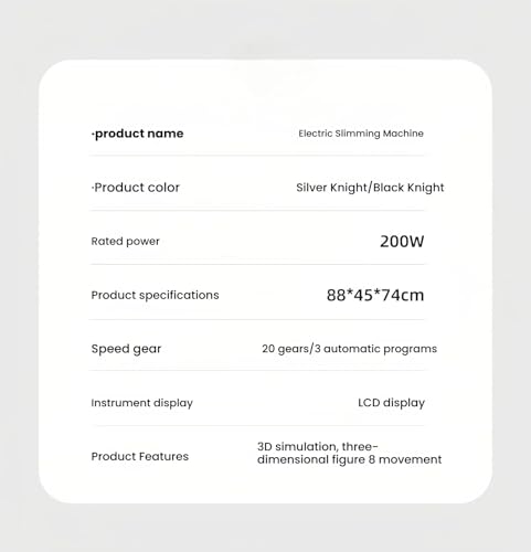 Image of Electric Riding Machine - 3D Vibration Exercise Device with LCD Display, 20 Speed Settings, Touch Controls & Calorie Counter for Home Fitness