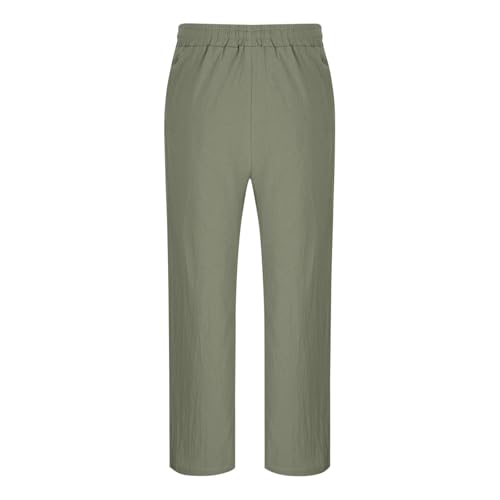 Men's Casual Pants Wide Leg Elastic Waist Trousers 2025 Summer Lightweight Loose Drawstring Beach Pants with Pockets4