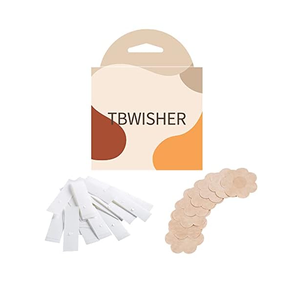 Tbwisher Fashion Beauty Tapes (30 Stück) Doppelseitig für Mode und Körper ＆ Klebende BH-Blütenblatt-Tops (10 Paar… – Bild 3