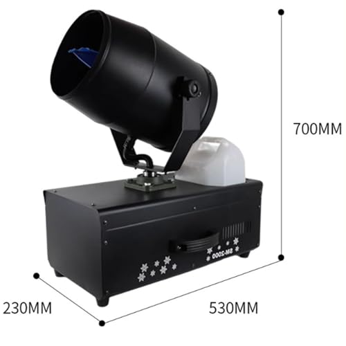 Máquina de nieve de alta potencia de 2000-4000 W, rociador de efecto copos de nieve, fabricante de copos de nieve navideña, 2000 W miniatura 6