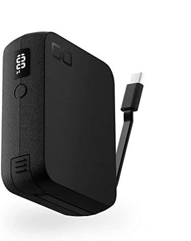 CIO ケーブル内蔵 モバイルバッテリー SMARTCOBY Pro CABLE 【着脱可 USB-Cモデル】 10000mAh 35W iPhone 15 / 16 対応 デジタル残量表示 高出力 小型 軽量 パススルー タイプC Type-C スマホ タブレット 急速充電 小型 大容量 (USB-Cモデル, ブラック)
