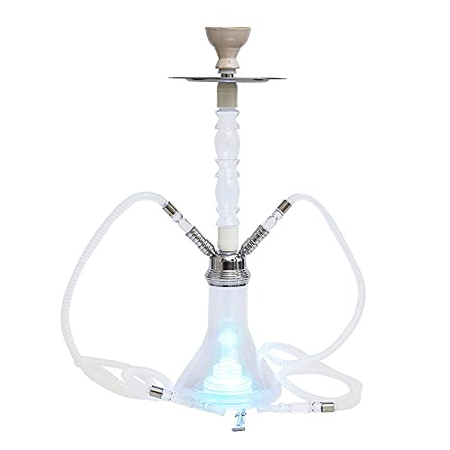 LSZ Shisha-Set Acrylhukas Shisha Set mit Zubehör Doppelschlauch LED Leichter Haken Shisha Shisha Shisha-Set – Bild 5
