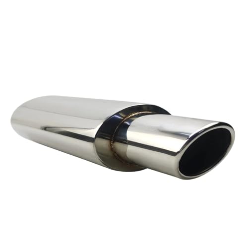 Terminal Di Scarico Auto Okeeyseda - Acciaio Inossidabile, Doppia Uscita, Nero, Diametro 63mm