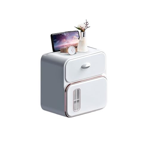 FETGKNBM2 Commercial Toilet Paper Towel Dispenser with Drawer Wall-Mounted Toilet Tissue Box Waterproof Multifunctional Napkin Dispenser Roll Holder for Bathroom Restroom