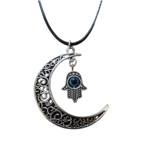 See full amazon price history chart for El Regalo Evil Eye Hamsa Hand Protection Pendant Necklace for Girls & Women (Crescent Moon Hamsa Evil Eye) El Regalo Evil Eye Hamsa Hand Protection Pendant Necklace for Girls & Women (Crescent Moon Hamsa Evil Eye) (B09K6BCP8M) Amazon Price History, Amazon Price Tracker