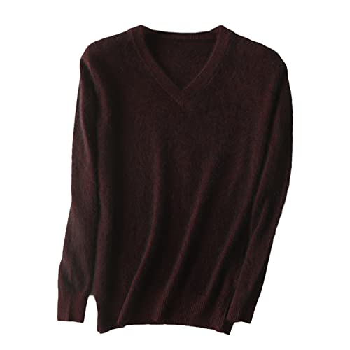 Pull cachemire col V homme anti-froid confortable et élégant