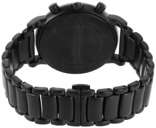 Emporio Armani Relógio masculino cronógrafo preto de aço