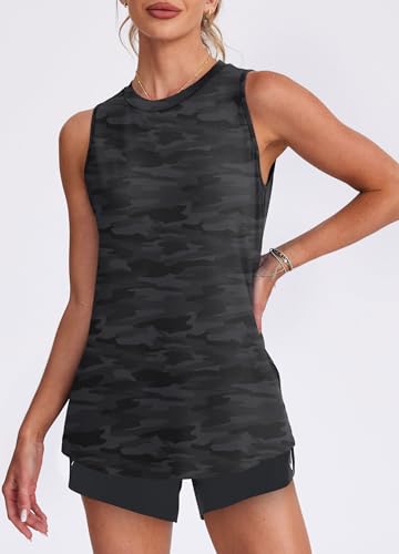 Image of Womens Workout Tank Tops Lightweight Sleeveless Shirts for Women Loose Fit Tops for Athletic Running Tennis Yoga