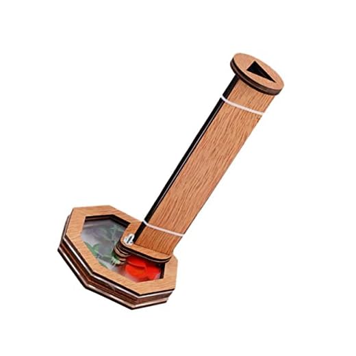 FOYTOKI Brinquedos De Artesanato Caleidoscópio Kit De Caleidoscópio De Madeira Feito À Mão Óculos De Brinquedo De Desenvolvimento Científico Para Crianças Conjunto De Montagem De