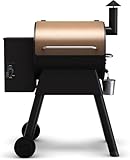 Pre-Sale Wood Pellet Grill & Smoker, Electric Pellet Smoker Grill Combo, 6-in-1 BBQ Versatility, 572 sq. in. Grilling Capacity, Meat Probe,Bronze