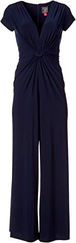 Vince Camuto Women's Twist Front Jumpsuit, Navy, Medium