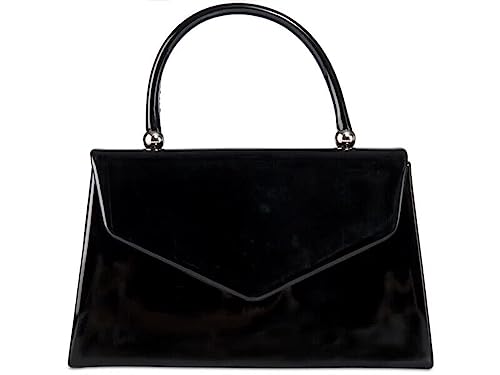A2ZUKFASHION Bolso de mano de piel sintética para mujer, con asa superior, cadena de noche, fiesta, bolso de mano para boda, Black