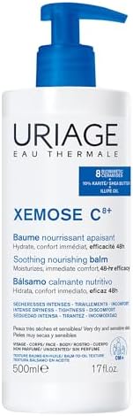 Uriage Xémose Anti-Itch Soothing Oil Balm - Intensive Face & Body Moisturizer For Very Dry, Sensitive Skin Prone to Atopic Eczema - Restores, Deeply Nourishies & Protects - 500ml