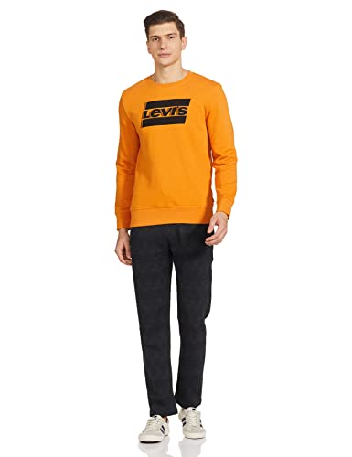 Image of Levi's Men's Cottonblend Crew Neck Sweatshirts (59638-0085XL Brown-01 XL)