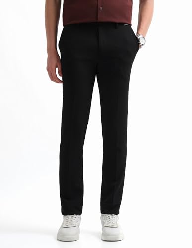 Image of Vertical Striped Super Slim fit Trousers