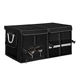 Trunk Organizer For SUV - With Handles Large Capacity Portable Foldable Auto Box, Backseat Car Organizer,for Vehicle Truck Van Road Trip Travel Camping Picnic Long Drive Trip Snack Time Daily