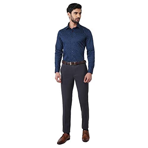 Image of blackberrys Printed Cotton Slim Fit Mens Shirt