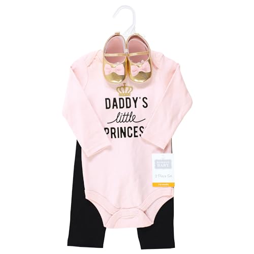 Image of Hudson Baby Unisex Baby Cotton Bodysuit, Pant and Shoe Set