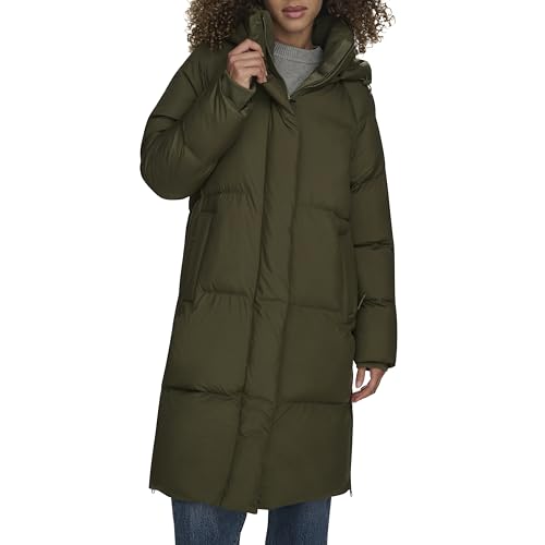 Levi's Womens Cloud Puff Hooded Midlength Puffer Jacket