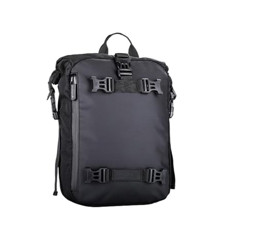 Sac de selle moto universel 30L noir étanche pour voyage arrière