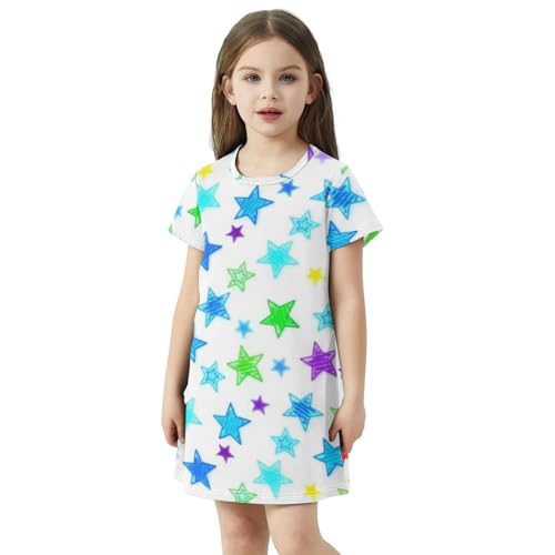 Vestido de verano para niñas de 2 a 8 años en tela natural 2