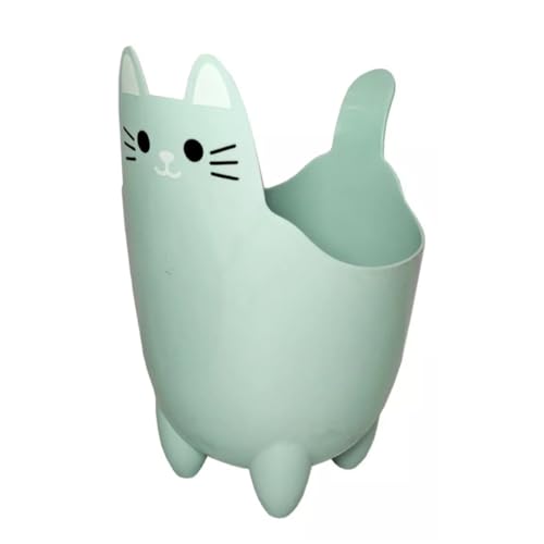 Mini Lixeira Porta Treco Gatinho Mesa Quarto Multiuso Lixo Cesto Organizador Adulto Infantil Lapis M