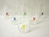EDICION ESPECIAL con seis colores diferentes (azul, rojo, verde, naranja, morado y amarillo), para que que cada consumidor pueda identificar su vaso y de esta forma se realice un uso personalizado y así garantizar las medidas sanitarias.