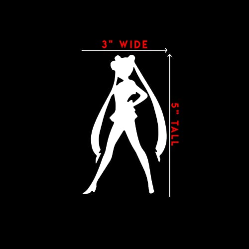 Sailor Serena Sticker Decal Notebook Car Laptop 3" X 5" (White) #TOP3