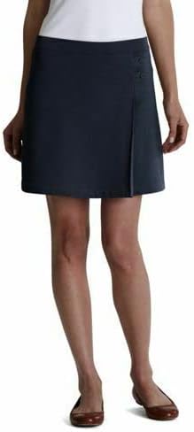 Lands' End Uniform Solid Knit Skort Above The Knee Classic Navy Womens Regular 6