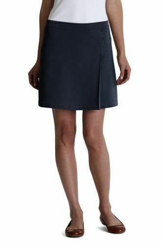 Lands' End Uniform Solid Knit Skort Above The Knee Classic Navy Womens Regular 6 #TOP17