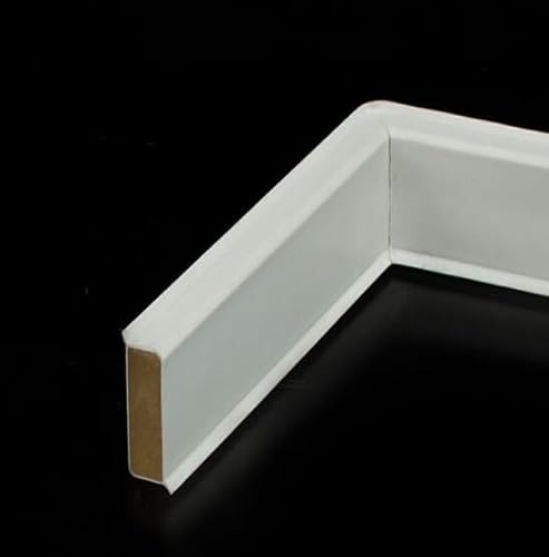 Parkettbörse Döllken CubuFlexLife 60 - Rodapié (1 unidad, 2,5 m, ancho: 11 mm), color blanco