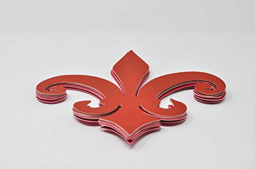 Image of Desi Favors Indian Motif Cutouts | Traditional Indian Housewarming, Wedding & Diwali Decorations | Exquisite Festive Ambiance | Indian Culture | 8.66x7.48 Inch | Pack of 15 (7 Red & 8 Pink)