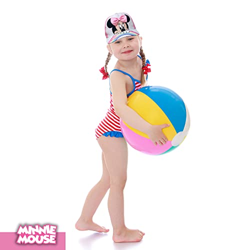 Disney Minnie Mouse Toddler Girls Pink Baseball Cap - Many Styles - Ages 2-4 Years - Adjustable Velcro Closure (Peek-A- Boo Minnie) #TOP2