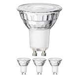 ledscom.de 4 Stück GU10 LED Leuchtmittel, PAR16, weiß (4100 K), 8,2 W, 1179 lm...