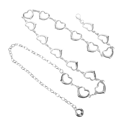 Waist Chain for Women Elegant Heart Chain Design Versatile Accessory Outfit for Jeans Evening Gowns to Highlight Curves