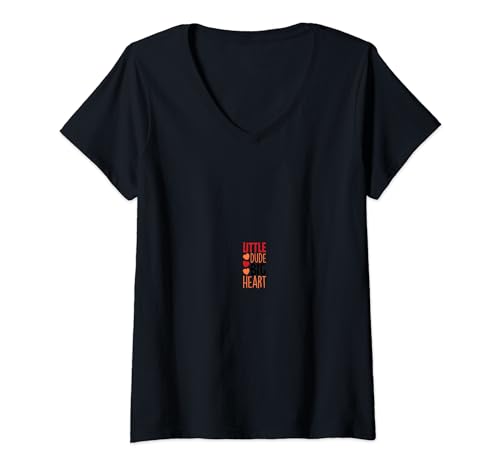 Little Dude Big Heart Camiseta Cuello V