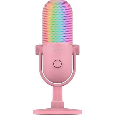 Razer Seiren V3 Chroma RGB, Stream & Game Reactive, USB Microphone, Pink