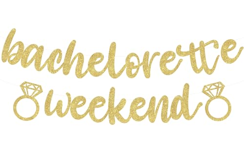 Sursurprise Bachelorette Weekend Banner, Bach Weekend Decorations Destination Bachelorette Party Bridal Shower Engagement Wedding Supplies