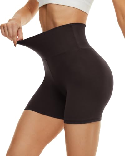 Image of Workout Biker Shorts for Women - 3 inch /5 inch /14 inch Booty Spandex Volleyball Shorts | Soft High Waisted Tummy Control Shorts, Short Capri Knee Leggings, Fitness Clothing for Yoga Gym Running Athletic