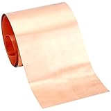 10.1 rollo: el tamaño de la lámina de cobre es de espesor: mm, ancho: 100 mm (3.94 pulgadas), longitud: 1000 mm (39.37 pulgadas)
