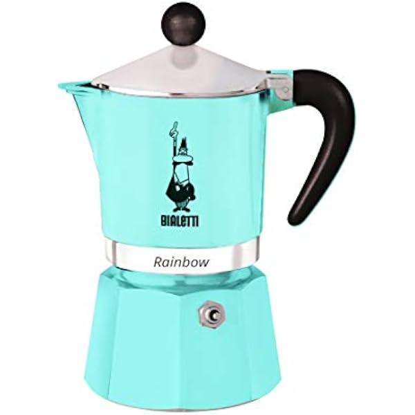 Кофейник Bialetti Радуга алюминий синий на 6 чашек светло-голубой 30 x 20 x 15 см