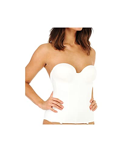 Carnival womens Invisible Torsolette garters, Ivory, 44B US