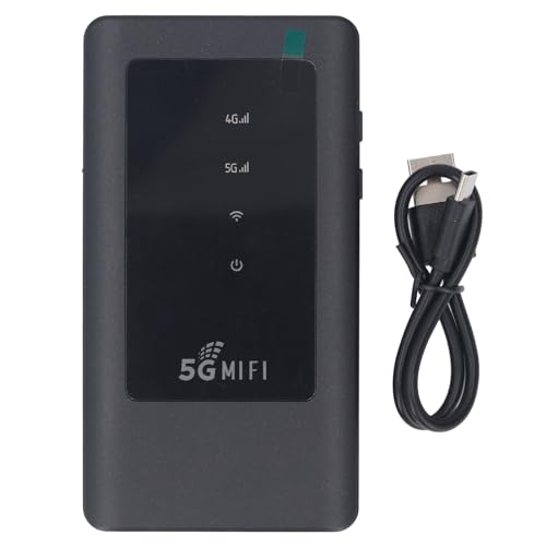 Routeur sans fil 5G voyage et camping : hotspot mobile noir 16 appareils