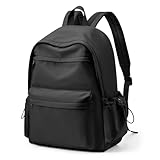 HYC00 Mochila Escolar Mochilas Escolares Adolescentes Niña Mochilas Colegio Mochila Universitaria Mujer Mochila Casual Mochila Portatil Mujer 14 Pulgadas Backpack para Escolar Viaje Trabajo,Negro