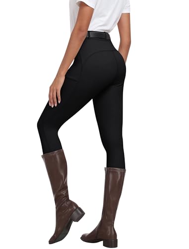 Miniatura 2 de Mofiz Pantalones Hipica Mujer Pantalones Ecuestres Silicon Full Seat Mallas Equitacion Pantalones Para Verano Negro Xxl
