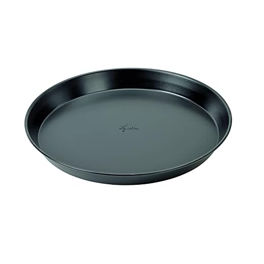 Lagostina Gustosa Teglia Pizza Rotonda in Acciaio Antiaderente per Forno, Nero, Diametro 32 cm