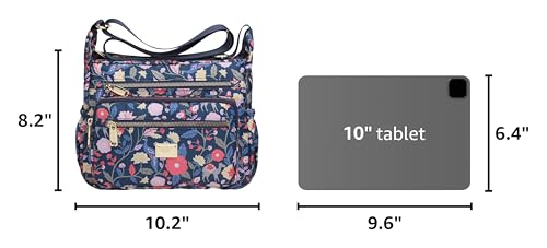 Image of Pealwel Women Shoulder Handbag Roomy Multiple Pockets Bag Ladies Crossbody Purse Tote Top Handle Satchel