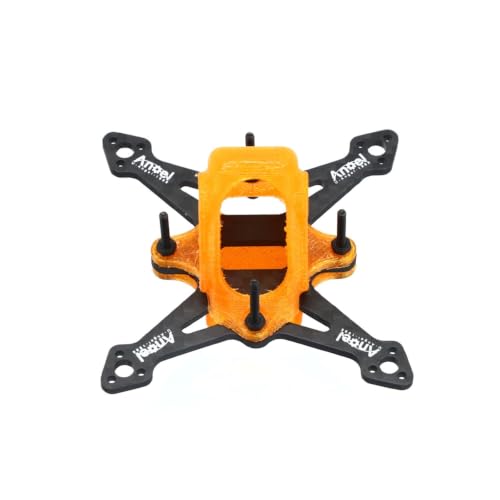 Marco de fibra de carbono 75mm para minidron compatible con Angel con placa de 2mm e impresión 3D